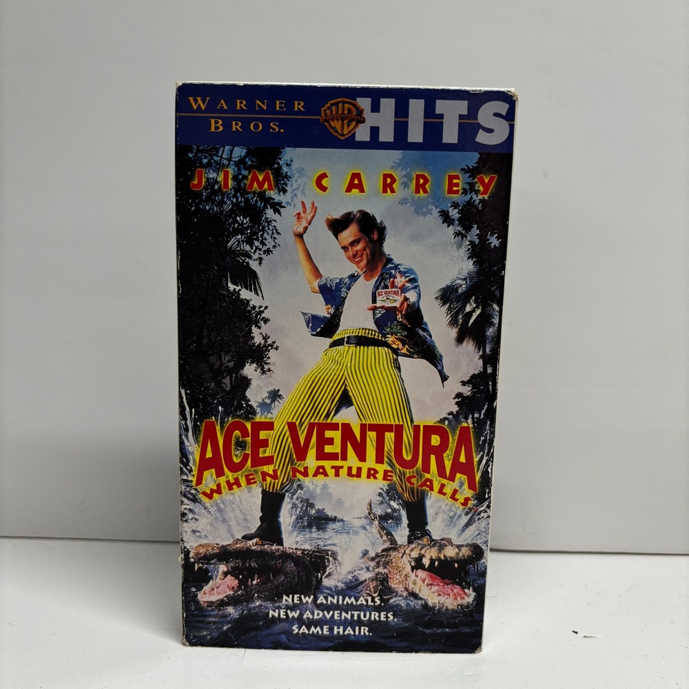 Ace Ventura When Nature Calls VHS Jim Carrey Warner Bros Hits 1995 Comedy Movie